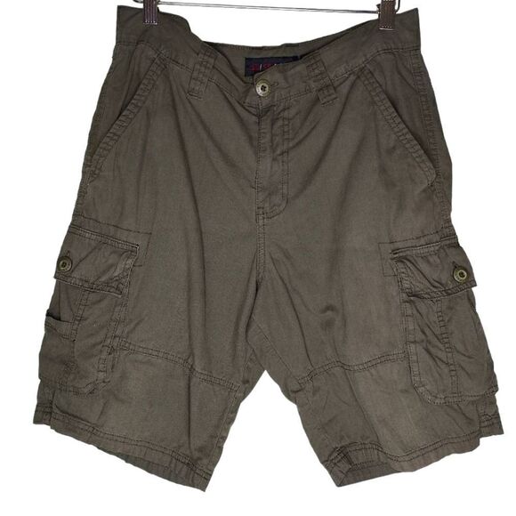 SP Active Y2K Olive Green Cargo Shorts - Picture 1 of 9